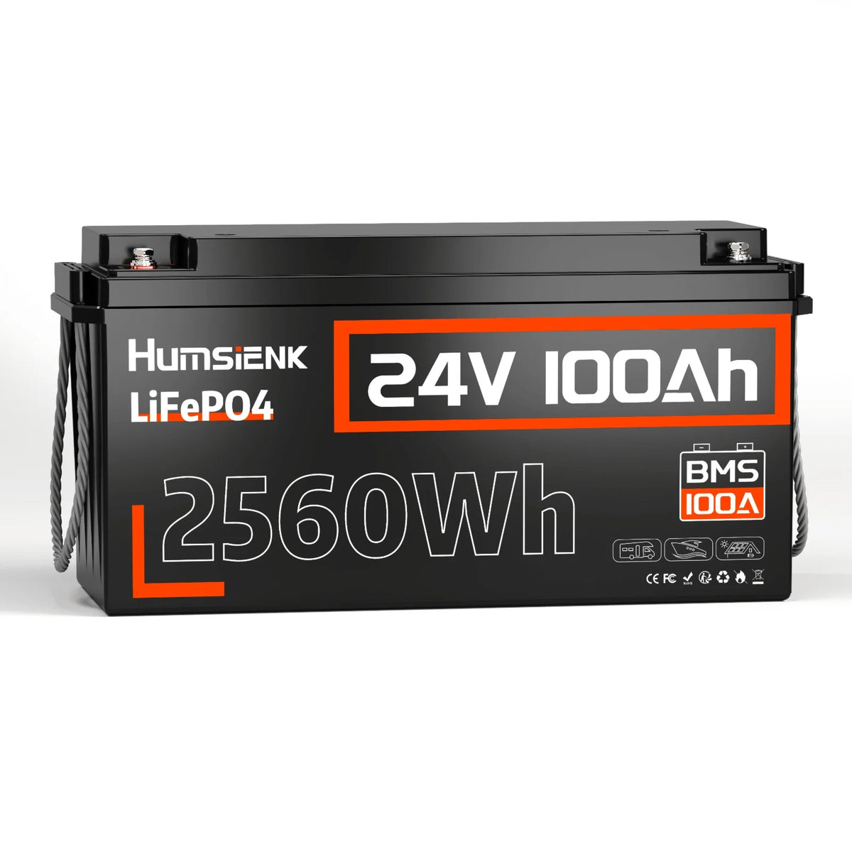 Humsienk ORIGIN LiFePO4 акумулятор 24V 100Ah (BMS 100A)
