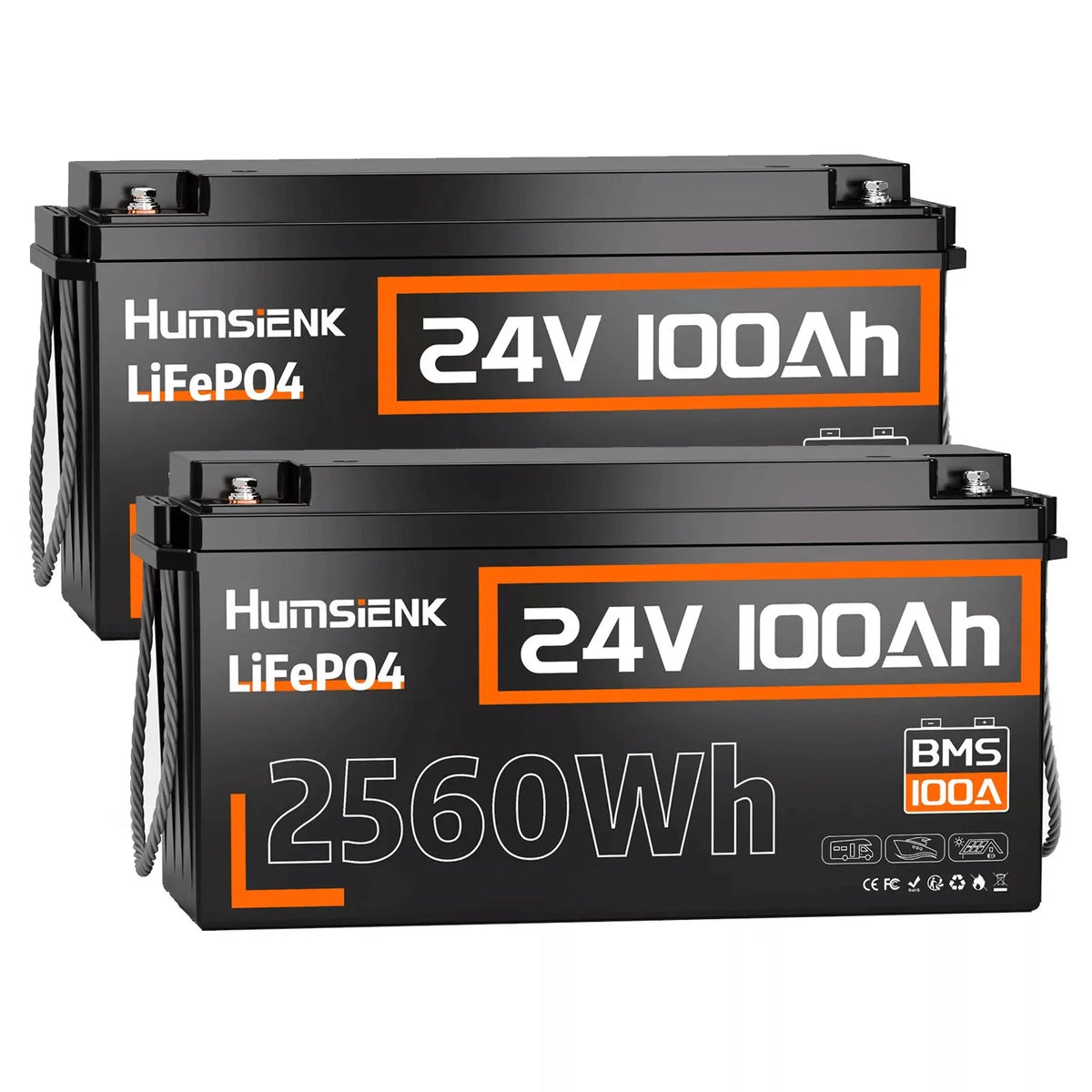 Humsienk ORIGIN LiFePO4 акумулятор 24V 100Ah (BMS 100A)