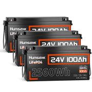 Humsienk ORIGIN LiFePO4 акумулятор 24V 100Ah (BMS 100A)