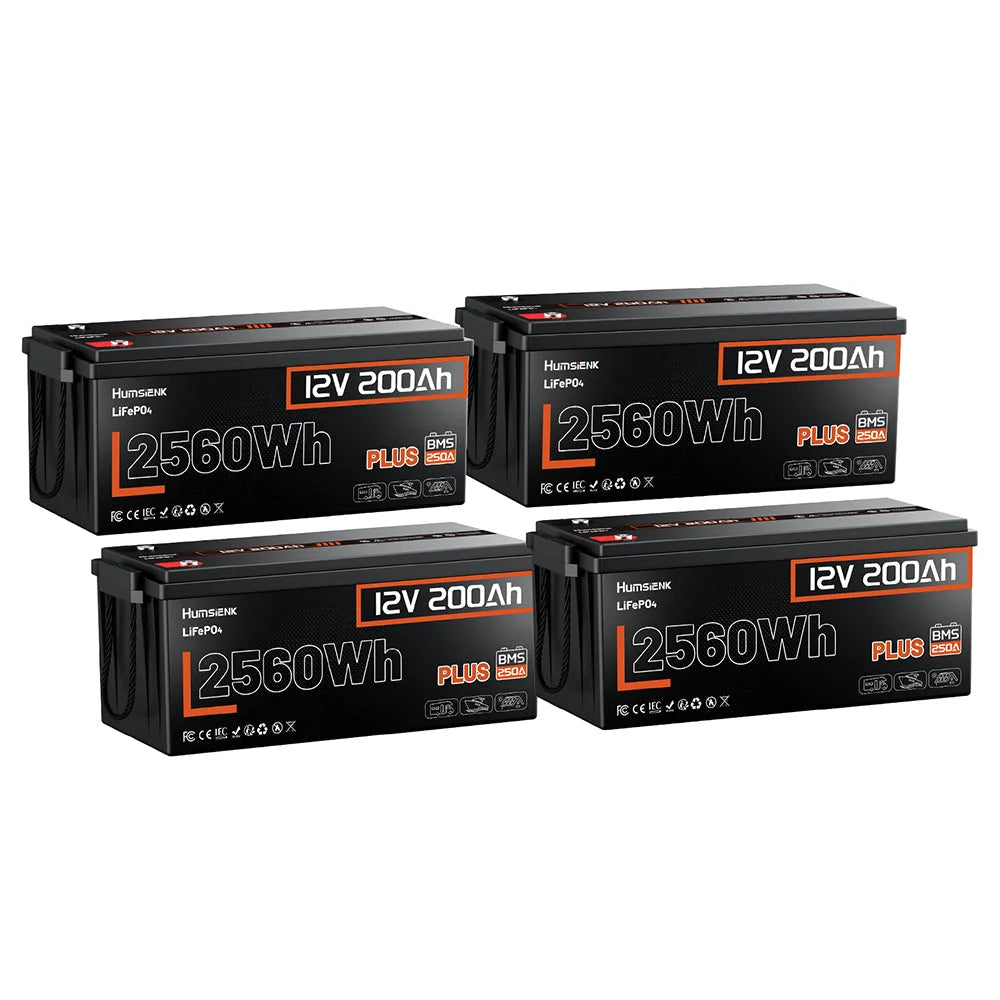Humsienk ORIGIN LiFePO4 акумулятор 12V 200Ah Plus (BMS 250A) — сертифікований ECE R10