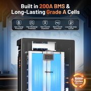 51.2V_314Ah_Wall_Mounted_LiFePO4_Lithium_Battery_with_200A_BMS_and_Grade_A_Cells