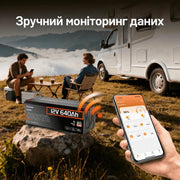 Humsienk Акумулятор LiFePO4 12В 640А·год (Bluetooth & 250А BMS)