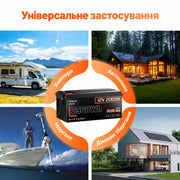 Humsienk ORIGIN LiFePO4 акумулятор 12V 200Ah Plus (BMS 250A) — сертифікований ECE R10