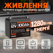 Humsienk Акумулятор LiFePO4 12В 100А·год