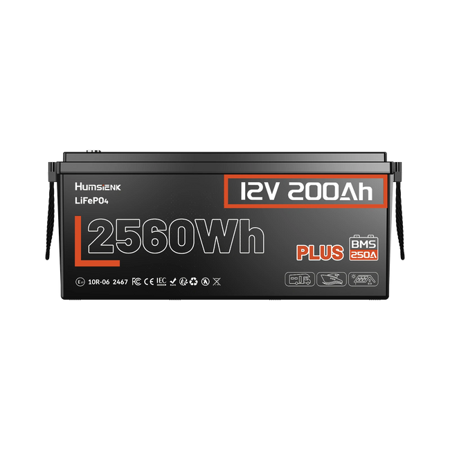 Humsienk ORIGIN LiFePO4 акумулятор 12V 200Ah Plus (BMS 250A) — сертифікований ECE R10