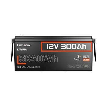 Humsienk ORIGIN LiFePO4 акумулятор 12V 300Ah з BMS 200A Bluetooth