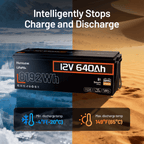 Humsienk12V640AhLiFePO4BatteryforWideTemperatureOperation