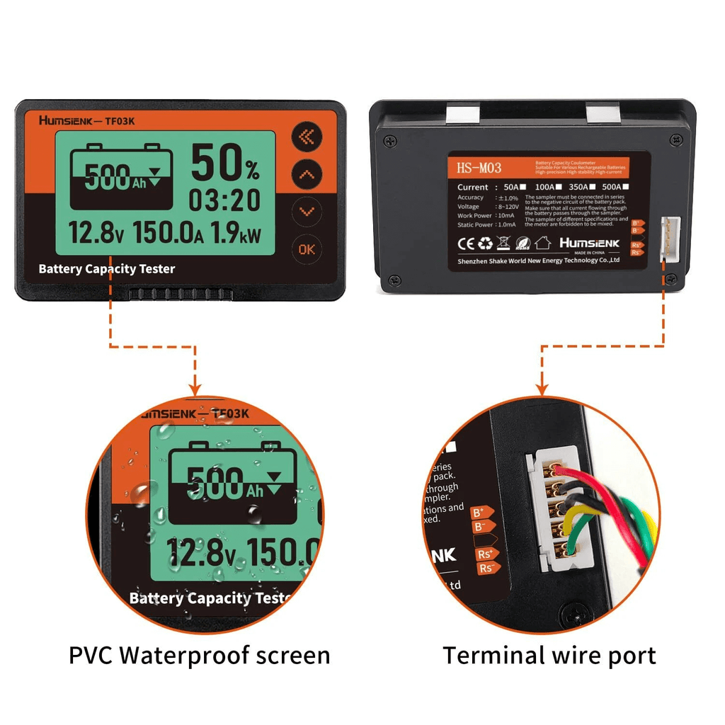Humsienk 500A Battery Monitor Display Panel