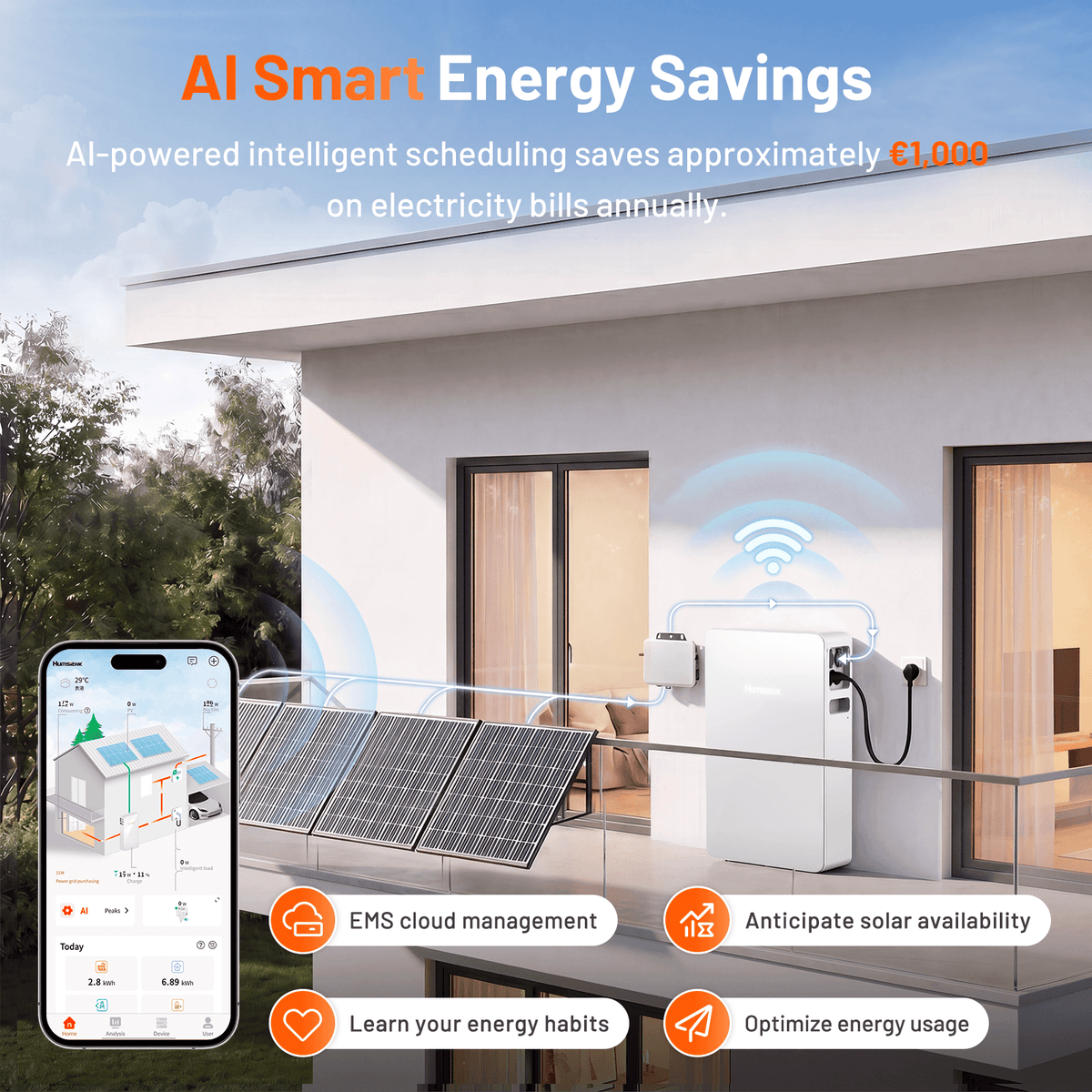 humsienk-nova-2500w-balcony-solar-system-ai-energy-savings
